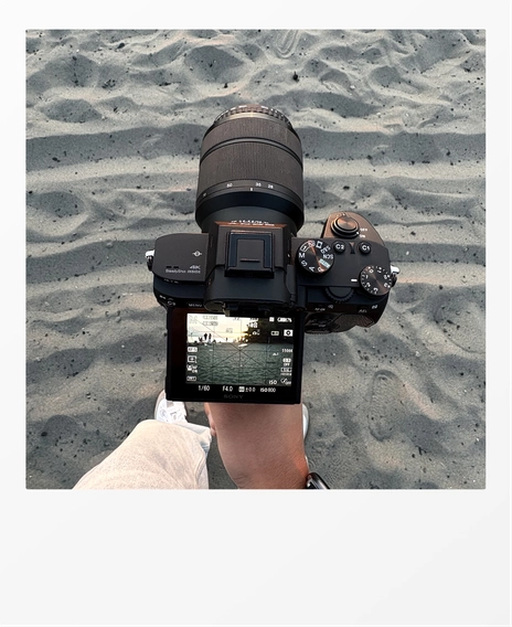A polaroid of my camera.